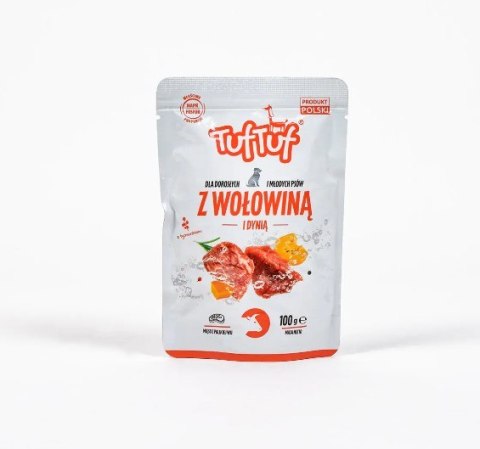 Tuf Tuf TUF TUF Saszetka wołowina z dynią 100 g x 10szt. Tuf Tuf TUF TUF Saszetka wołowina z dynią 100 g x 10szt.