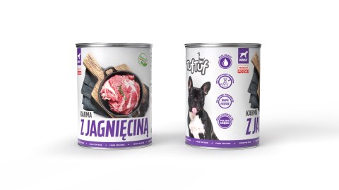 Tuf Tuf TUF TUF [Zestaw] Mokra karma dla psa z jagnięciną 400g x 12szt.