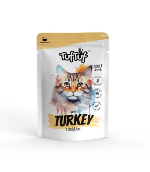 Tuf Tuf Tuf Tuf Kot saszetka dla kota z indykiem 10 x 100g Tuf Tuf Tuf Tuf Kot saszetka dla kota z indykiem 10 x 100g