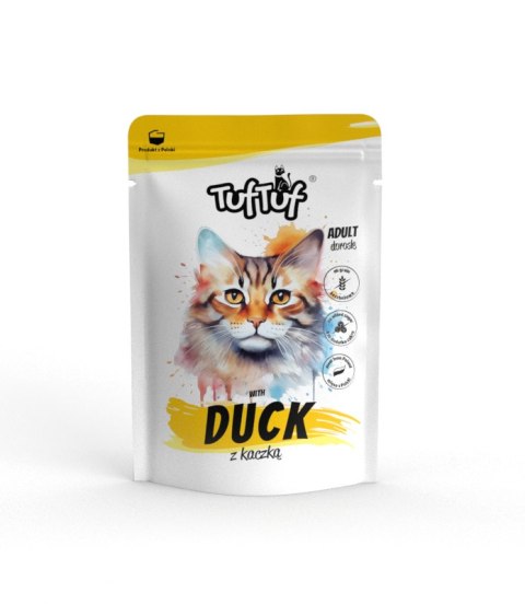 Tuf Tuf Tuf Tuf Kot saszetka dla kota z kaczką 10 x 100g Tuf Tuf Tuf Tuf Kot saszetka dla kota z kaczką 10 x 100g