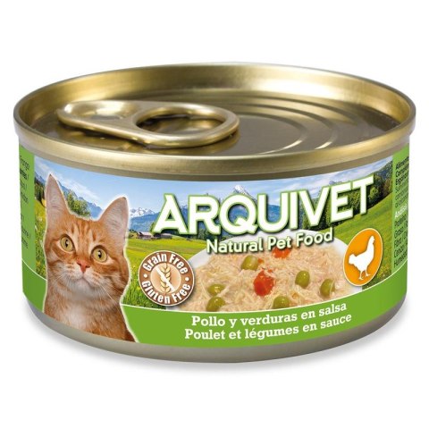 Arquivet ARQUIVET puszka dla kota kurczak w sosie z warzywami 80g Arquivet ARQUIVET puszka dla kota kurczak w sosie z warzywami 80g