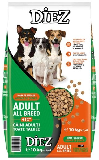 Alconor Diez Karma dla psa o smaku szynki 10 kg