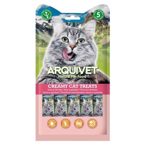 Arquivet ARQUIVET Kremowa przekąska z tuńczykiem i krewetką 5X14 g Arquivet ARQUIVET Kremowa przekąska z tuńczykiem i krewetką 5X14 g