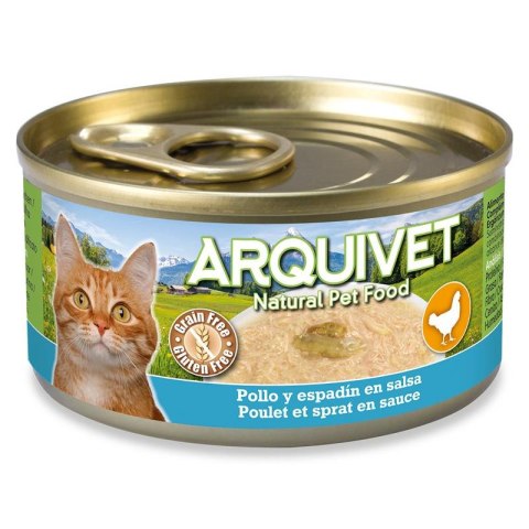 Arquivet ARQUIVET puszka dla kota kurczak w sosie ze szprotką 80g Arquivet ARQUIVET puszka dla kota kurczak w sosie ze szprotką 80g