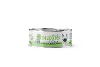 Naxos NAXOS CAT STERILIZED - cielęcina i biała ryba - puszka dla kotów sterylizowanych 85g